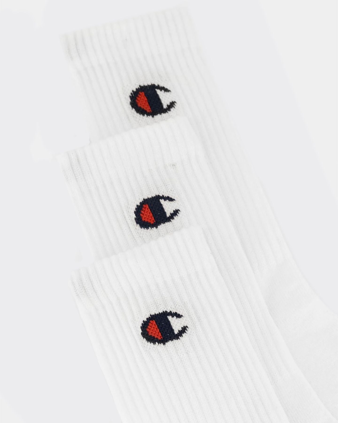 White 3-pack logo socks